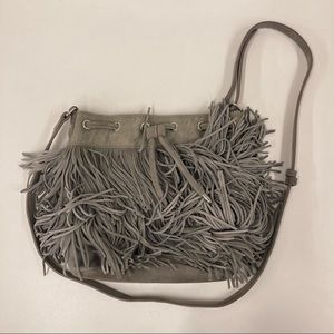 Sam Edelman Suede Fringe Purse